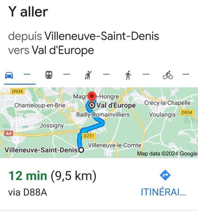 Charmant Appartement 2 Pieces Proche Disneyland Villeneuve-Saint-Denis Екстер'єр фото